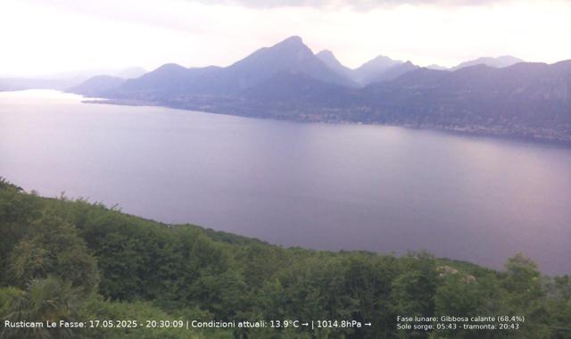 Webcam Le Fasse (San Zeno), Blick über den Gardasee